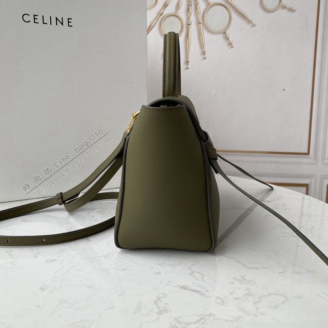Celine女包 賽琳經典款中號女包 Celine belt bag 掌紋牛皮鯰魚包 189153  slyd2202